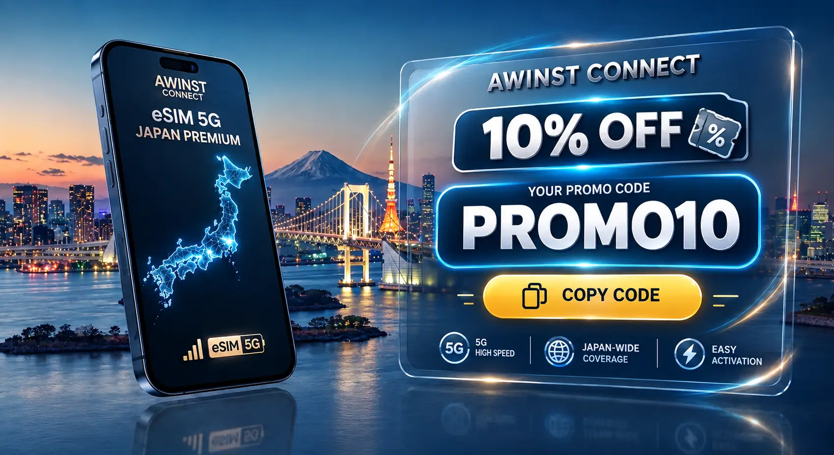 AWINST CONNECT eSIM Japan Promo